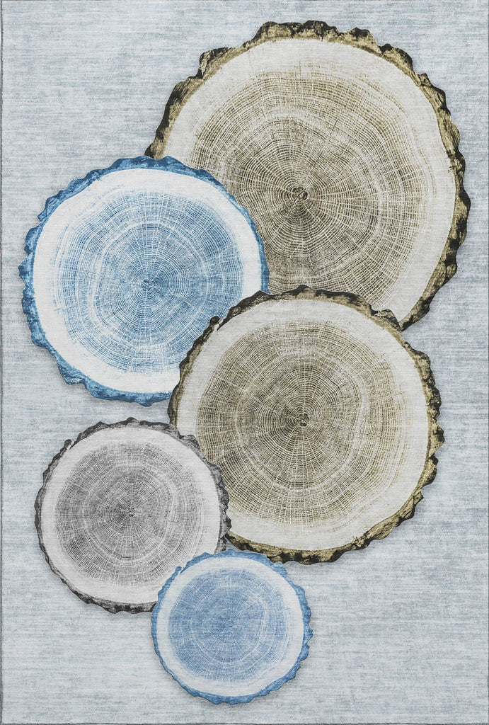 Piper Looms Mayfield Organic AMF575 Blue Machine Washable Area Rug main image