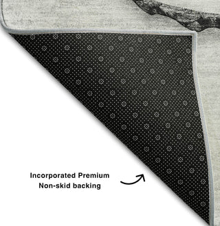 Piper Looms Mayfield Organic AMF575 Gray Machine Washable Area Rug Backing Image