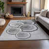 Piper Looms Mayfield Organic AMF575 Gray Machine Washable Area Rug Lifestyle Image Feature