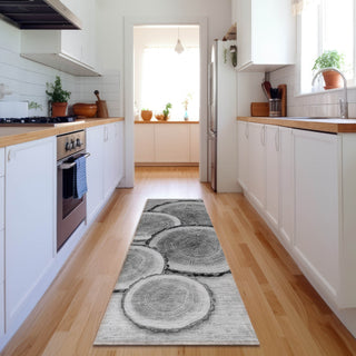 Piper Looms Mayfield Organic AMF575 Gray Machine Washable Area Rug Runner Lifestyle Image Feature