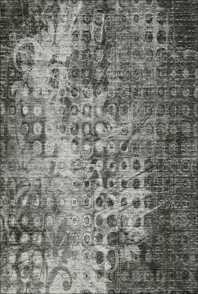 Piper Looms Mayfield Ikat AMF577 Charcoal Machine Washable Area Rug main image