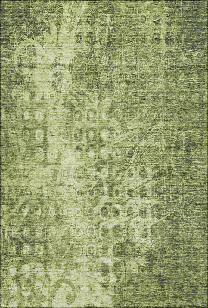 Piper Looms Mayfield Ikat AMF577 Olive Machine Washable Area Rug main image