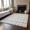 Piper Looms Mayfield Diamonds AMF578 Beige Machine Washable Area Rug Lifestyle Image Feature
