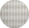 Piper Looms Mayfield Diamonds AMF578 Beige Machine Washable Area Rug Round Main Image