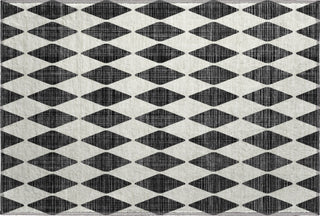 Piper Looms Mayfield Diamonds AMF578 Black Machine Washable Area Rug Scatter Main Image