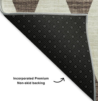 Piper Looms Mayfield Diamonds AMF578 Brown Machine Washable Area Rug Backing Image