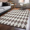 Piper Looms Mayfield Diamonds AMF578 Brown Machine Washable Area Rug Lifestyle Image Feature
