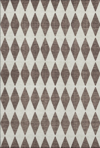 Piper Looms Mayfield Diamonds AMF578 Brown Machine Washable Area Rug main image