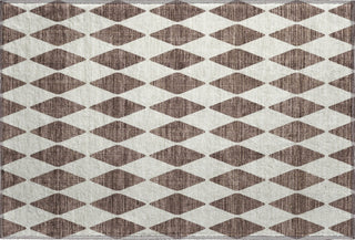 Piper Looms Mayfield Diamonds AMF578 Brown Machine Washable Area Rug Scatter Main Image