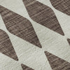 Piper Looms Mayfield Diamonds AMF578 Brown Machine Washable Area Rug Swatch Image