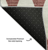 Piper Looms Mayfield Diamonds AMF578 Burgundy Machine Washable Area Rug Backing Image
