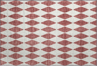 Piper Looms Mayfield Diamonds AMF578 Burgundy Machine Washable Area Rug Scatter Main Image