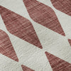 Piper Looms Mayfield Diamonds AMF578 Burgundy Machine Washable Area Rug Swatch Image