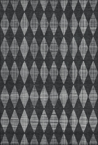 Piper Looms Mayfield Diamonds AMF578 Charcoal Machine Washable Area Rug main image