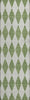 Piper Looms Mayfield Diamonds AMF578 Green Machine Washable Area Rug Runner Main Image