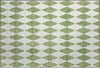 Piper Looms Mayfield Diamonds AMF578 Green Machine Washable Area Rug Scatter Main Image