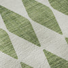Piper Looms Mayfield Diamonds AMF578 Green Machine Washable Area Rug Swatch Image