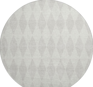 Piper Looms Mayfield Diamonds AMF578 Ivory Machine Washable Area Rug Round Main Image