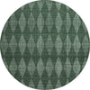 Piper Looms Mayfield Diamonds AMF578 Olive Machine Washable Area Rug Round Main Image