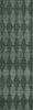 Piper Looms Mayfield Diamonds AMF578 Olive Machine Washable Area Rug Runner Main Image