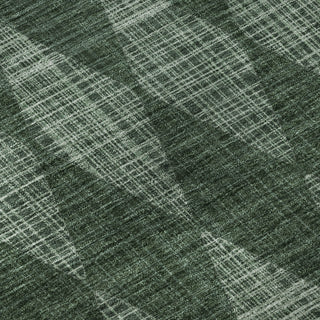 Piper Looms Mayfield Diamonds AMF578 Olive Machine Washable Area Rug Swatch Image