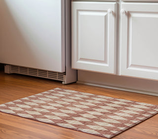 Piper Looms Mayfield Diamonds AMF578 Paprika Machine Washable Area Rug Scatter Lifestyle Image Feature