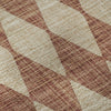 Piper Looms Mayfield Diamonds AMF578 Paprika Machine Washable Area Rug Swatch Image
