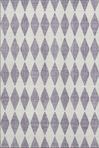 Piper Looms Mayfield Diamonds AMF578 Purple Machine Washable Area Rug main image