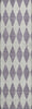 Piper Looms Mayfield Diamonds AMF578 Purple Machine Washable Area Rug Runner Main Image