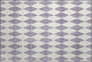 Piper Looms Mayfield Diamonds AMF578 Purple Machine Washable Area Rug Scatter Main Image