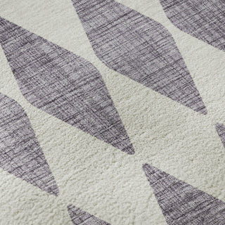 Piper Looms Mayfield Diamonds AMF578 Purple Machine Washable Area Rug Swatch Image