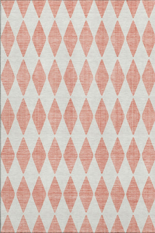 Piper Looms Mayfield Diamonds AMF578 Salmon Machine Washable Area Rug main image