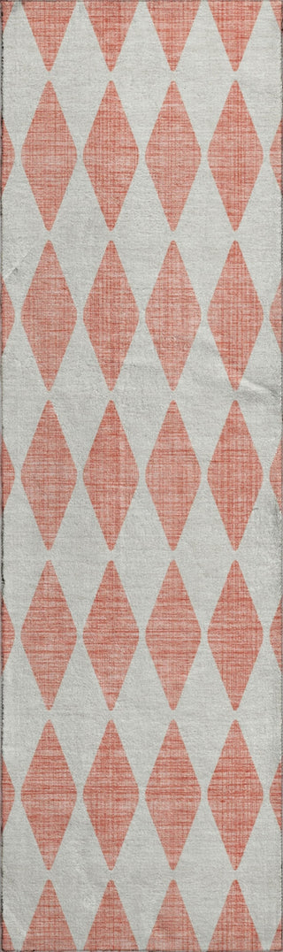 Piper Looms Mayfield Diamonds AMF578 Salmon Machine Washable Area Rug Runner Main Image