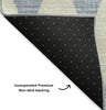 Piper Looms Mayfield Diamonds AMF578 Sky Machine Washable Area Rug Backing Image