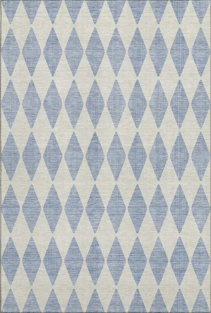 Piper Looms Mayfield Diamonds AMF578 Sky Machine Washable Area Rug main image