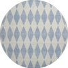 Piper Looms Mayfield Diamonds AMF578 Sky Machine Washable Area Rug Round Main Image
