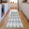 Piper Looms Mayfield Diamonds AMF578 Sky Machine Washable Area Rug Runner Lifestyle Image Feature