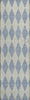 Piper Looms Mayfield Diamonds AMF578 Sky Machine Washable Area Rug Runner Main Image