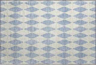 Piper Looms Mayfield Diamonds AMF578 Sky Machine Washable Area Rug Scatter Main Image
