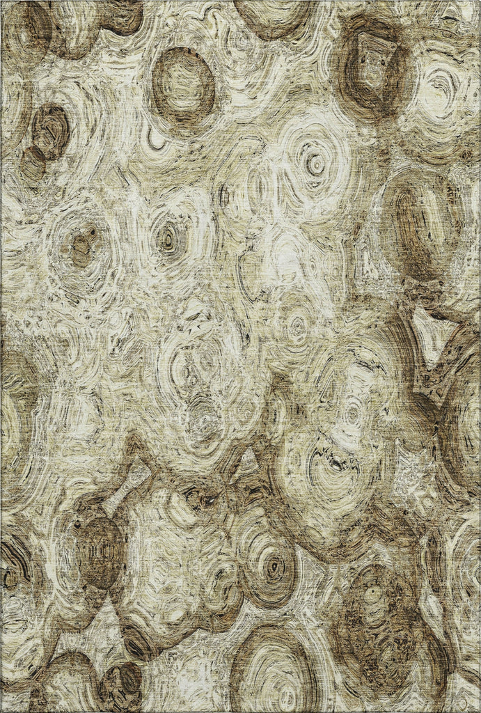 Piper Looms Mayfield Circles AMF579 Beige Machine Washable Area Rug main image