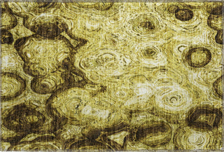 Piper Looms Mayfield Circles AMF579 Gold Machine Washable Area Rug Scatter Main Image