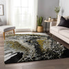 Piper Looms Mayfield Abstract AMF58 Midnight Machine Washable Area Rug Lifestyle Image Feature