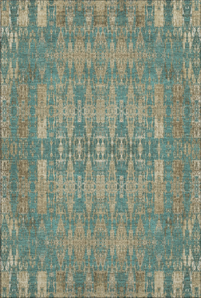 Piper Looms Mayfield Moroccan AMF580 Teal Machine Washable Area Rug main image