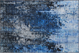 Piper Looms Mayfield Squares AMF581 Blue Machine Washable Area Rug Scatter Main Image