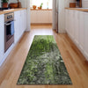 Piper Looms Mayfield Squares AMF581 Green Machine Washable Area Rug Runner Lifestyle Image Feature
