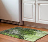 Piper Looms Mayfield Squares AMF581 Green Machine Washable Area Rug Scatter Lifestyle Image Feature