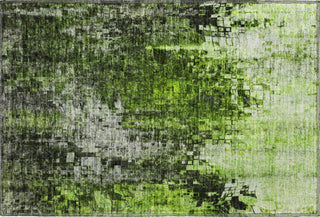 Piper Looms Mayfield Squares AMF581 Green Machine Washable Area Rug Scatter Main Image