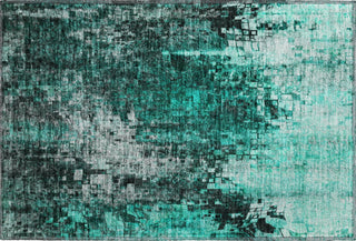 Piper Looms Mayfield Squares AMF581 Teal Machine Washable Area Rug Scatter Main Image