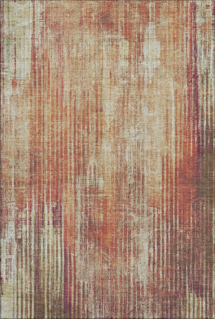 Piper Looms Mayfield Stripes AMF582 Paprika Machine Washable Area Rug main image