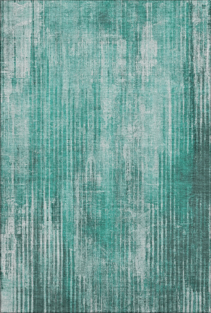 Piper Looms Mayfield Stripes AMF582 Teal Machine Washable Area Rug main image